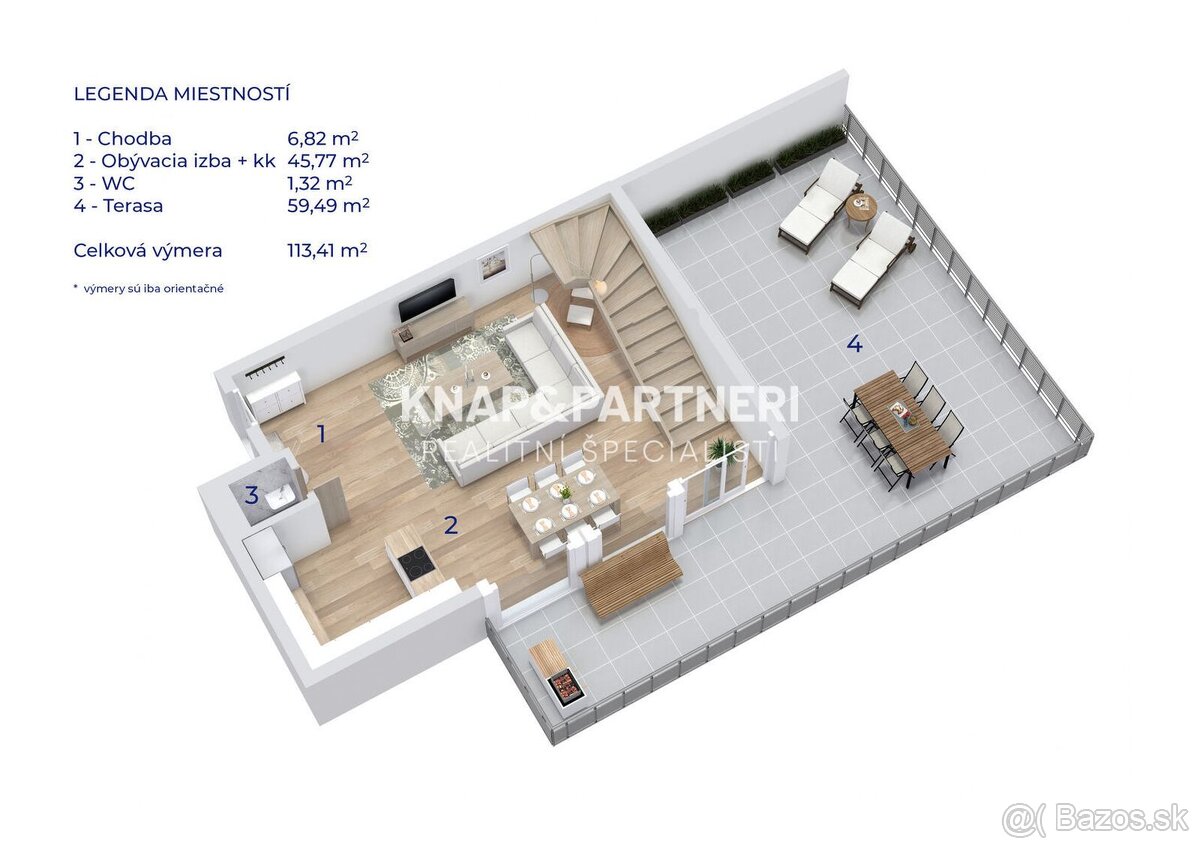 NOVOSTAVBA, AMFIK HOUSE, MEZONETOVÝ 4 IZBOVÝ BYT „C“ S TERAS - 14