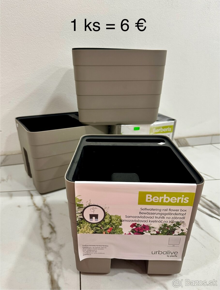 Predám nové plastové kvetináče - 14