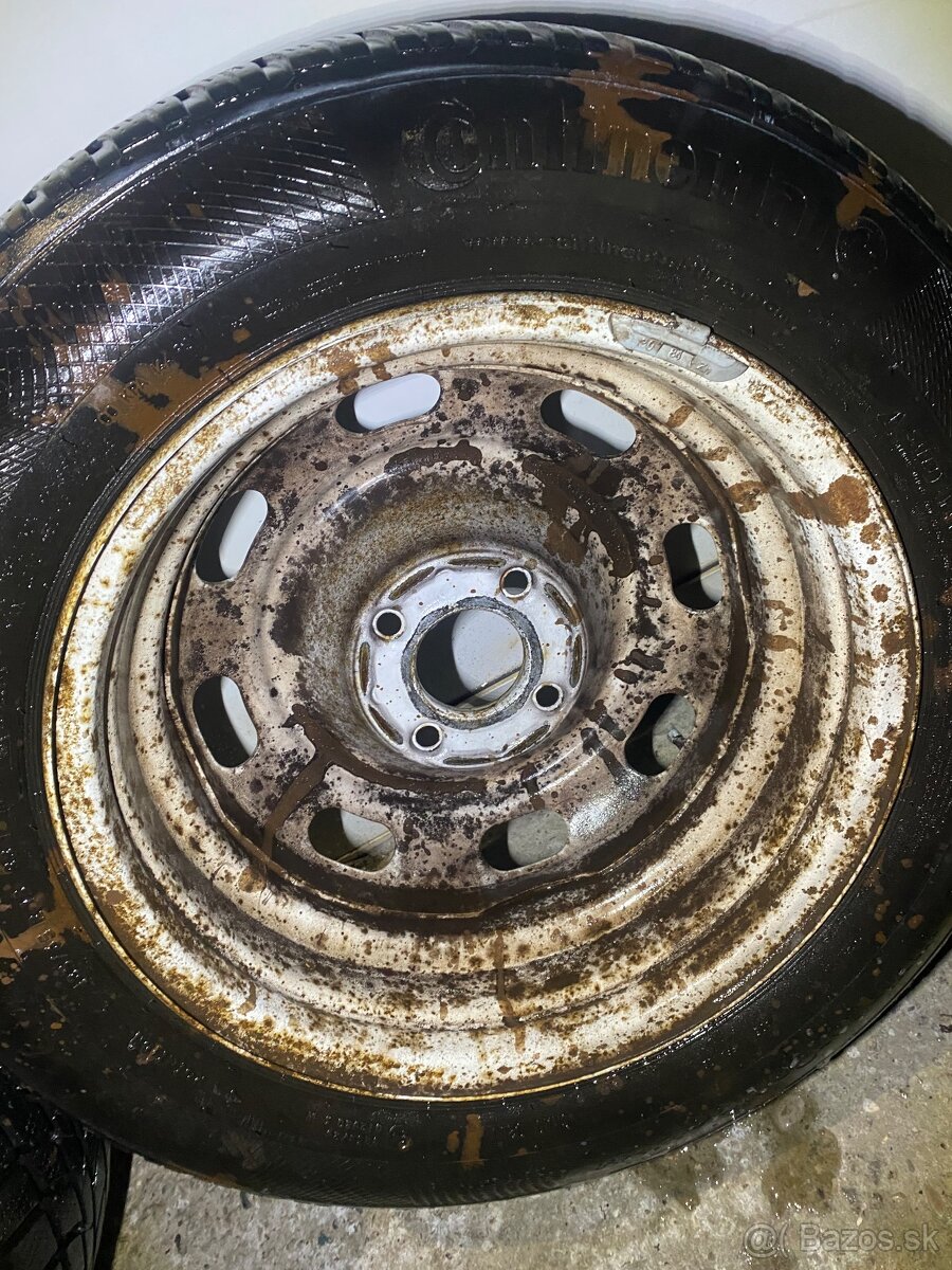 Plech disky 4x108 15” + zimne gumy 185/65R15 Peugeot Citroën - 14