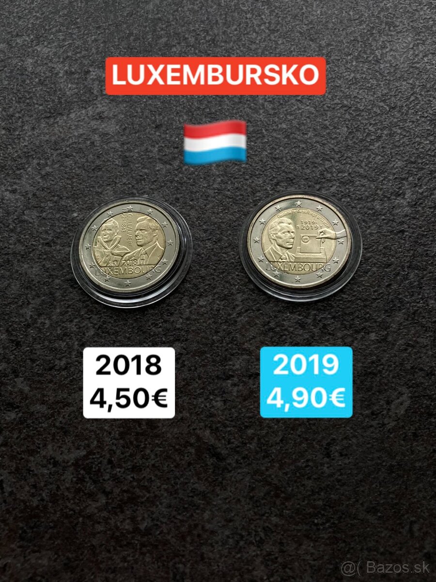 Luxembursko - 2 eurové mince - 14
