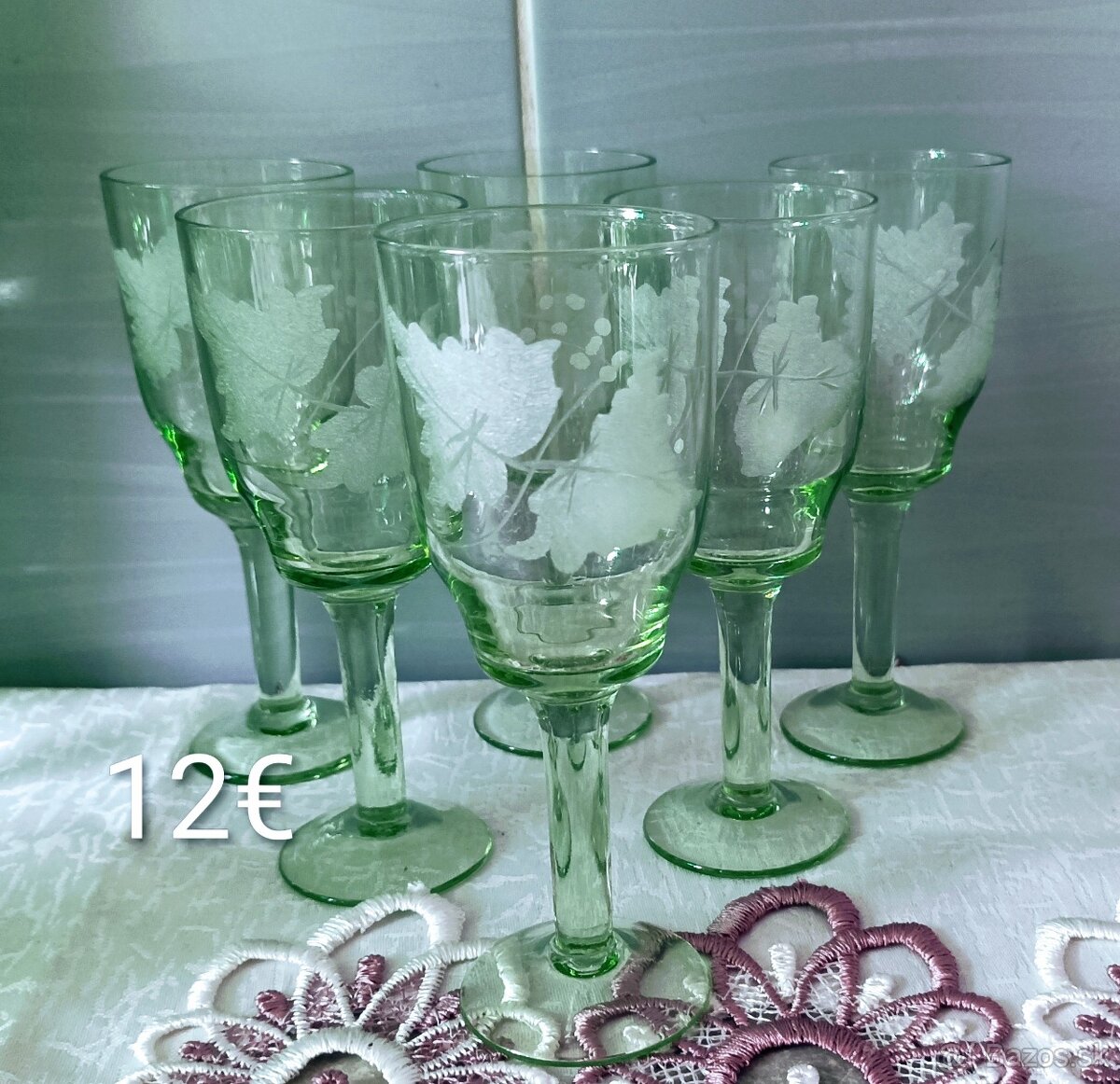 Retro zelené sklo - 14