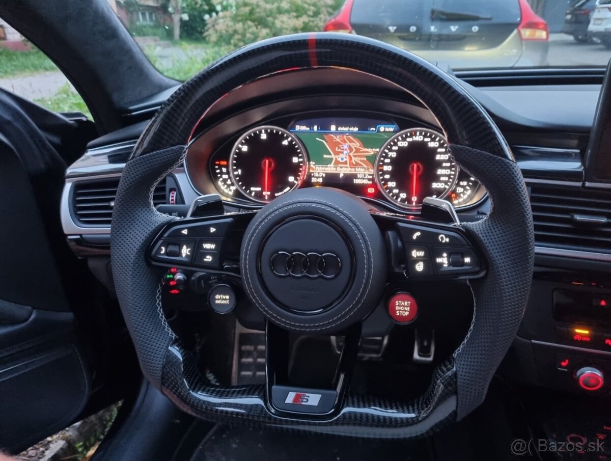 AUDI VOLANT SPORTOVY so START/STOP - DRIVE SELECT karbonový - 14