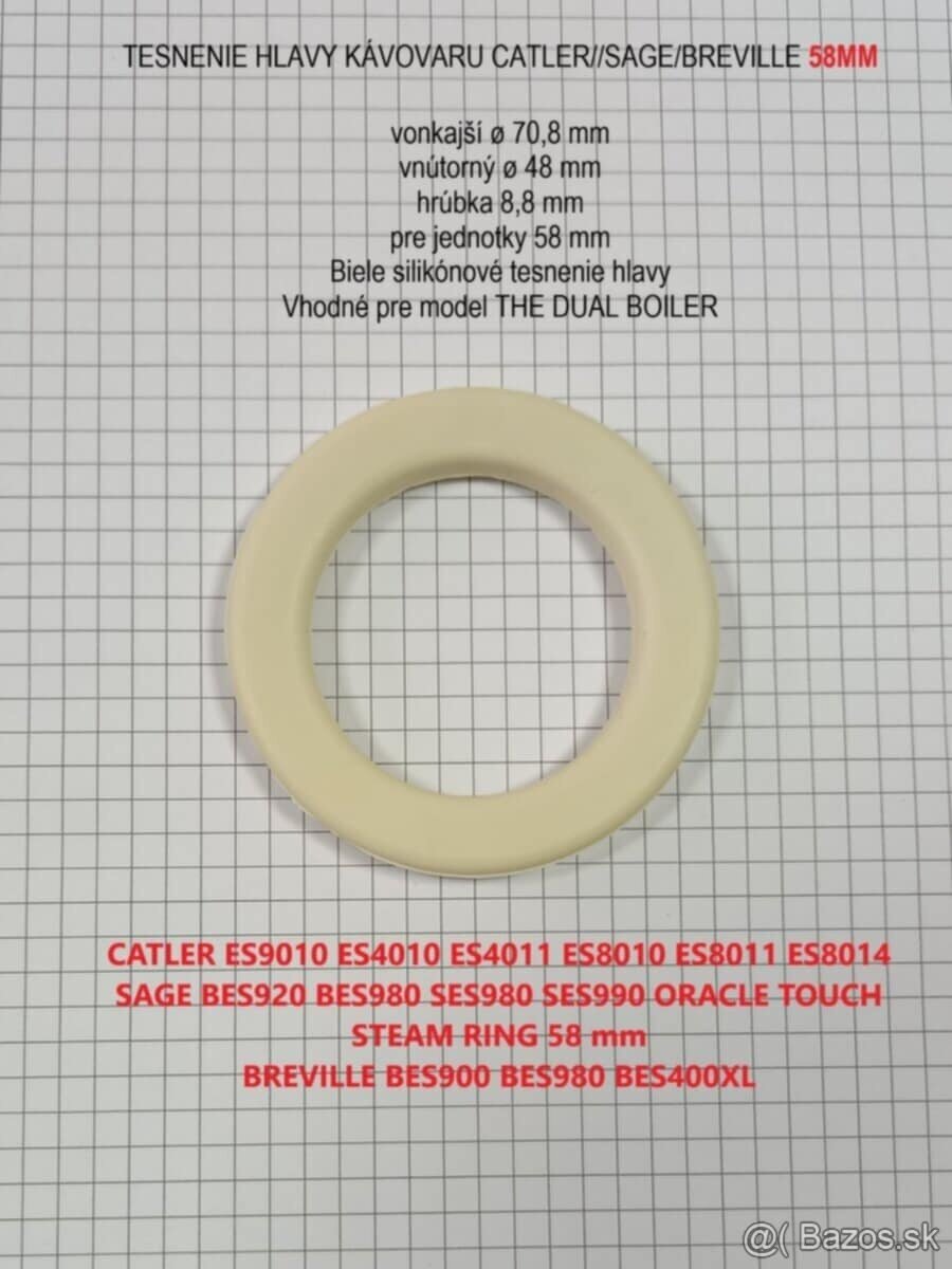 silikónové TESNENIA HLAVY KÁVOVARU CATLER/SAGE/BREVILLE - 14