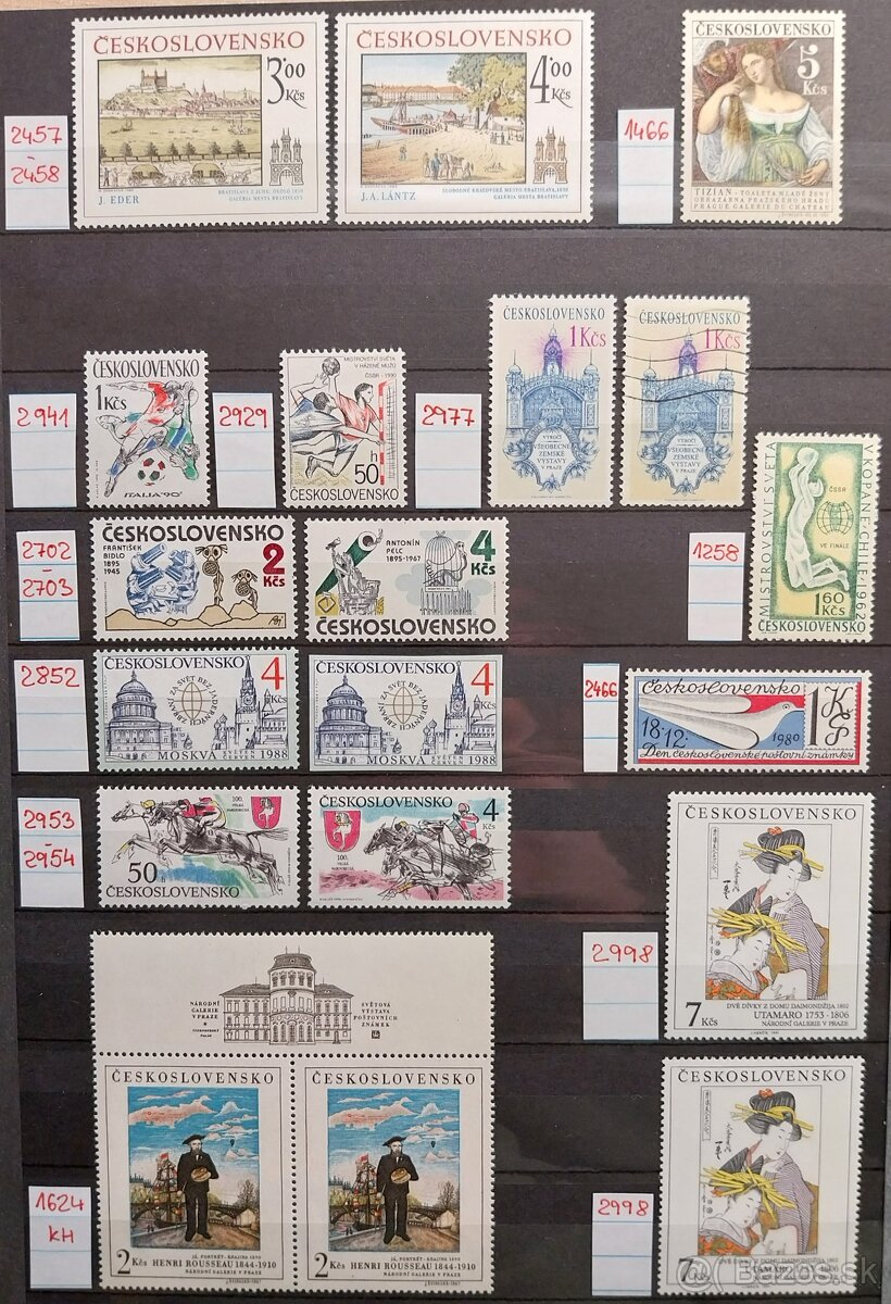 Známky ČESKOSLOVENSKO – 1 - 14