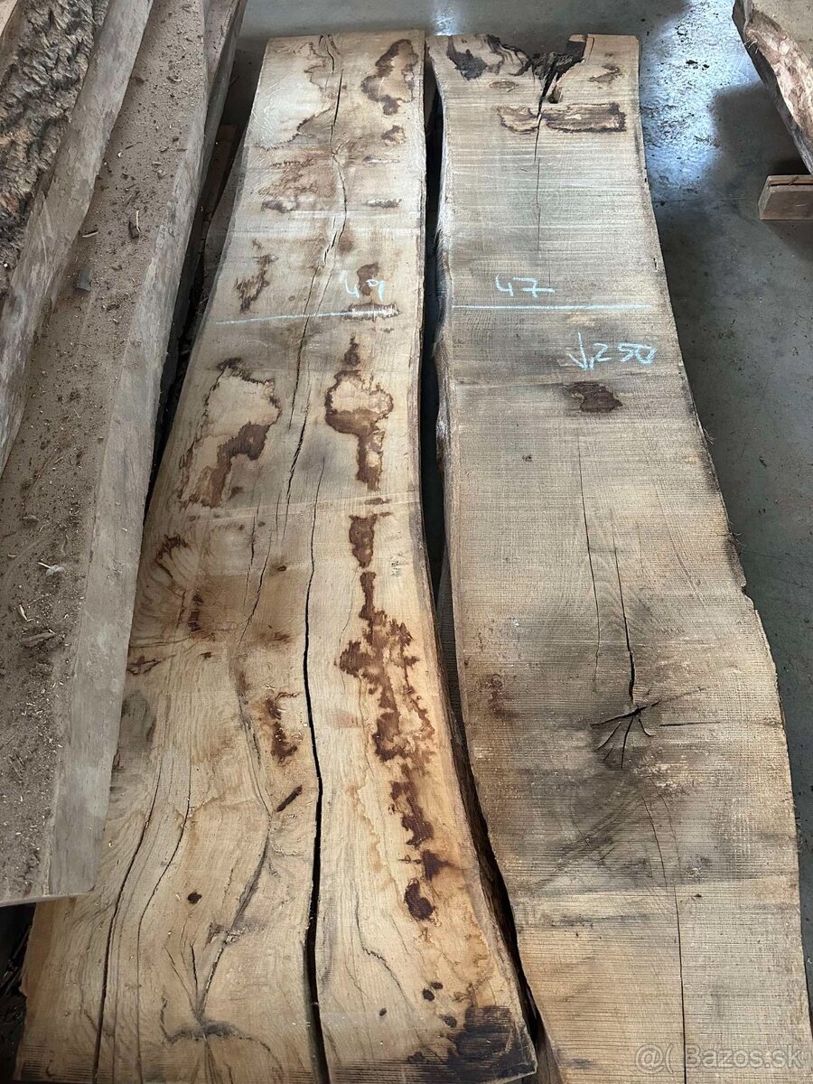 Vysušené dubové fošne, dub, 8 cm, dubové rezivo - 14