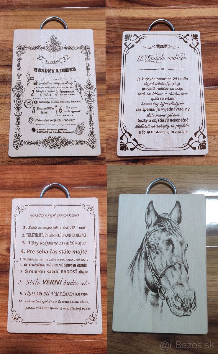 Gravírovanie a zhotovenie drevených darčekových predmetov - 14