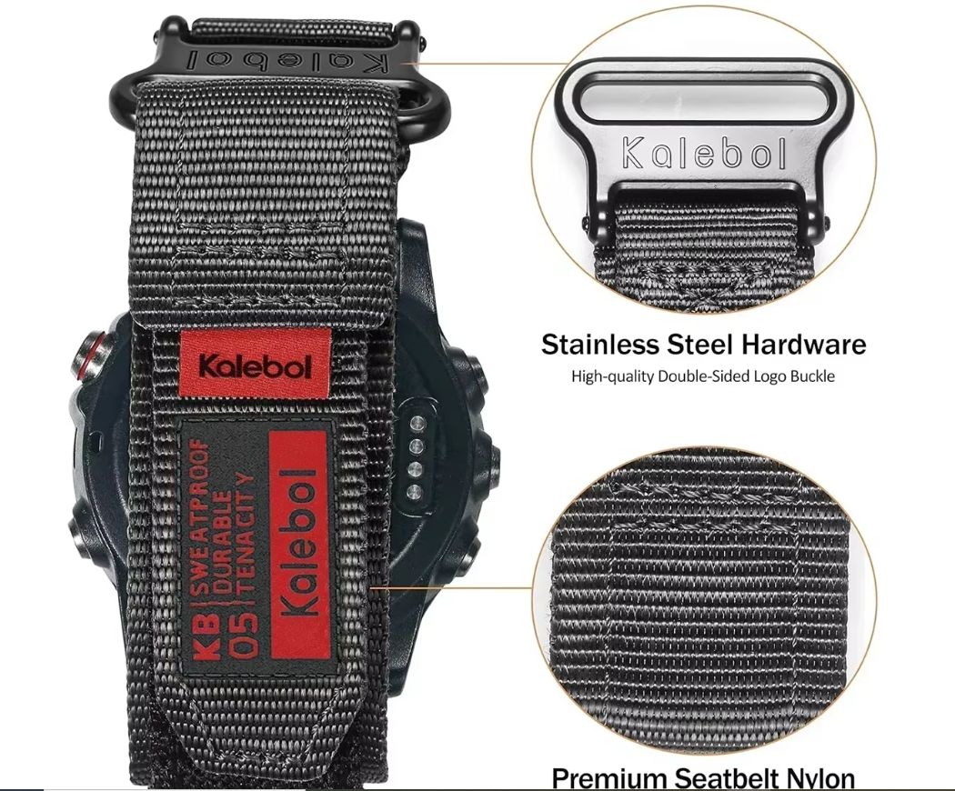 Nyl.remienok+silikon.obal Garmin Fenix 8-47mm. - 14