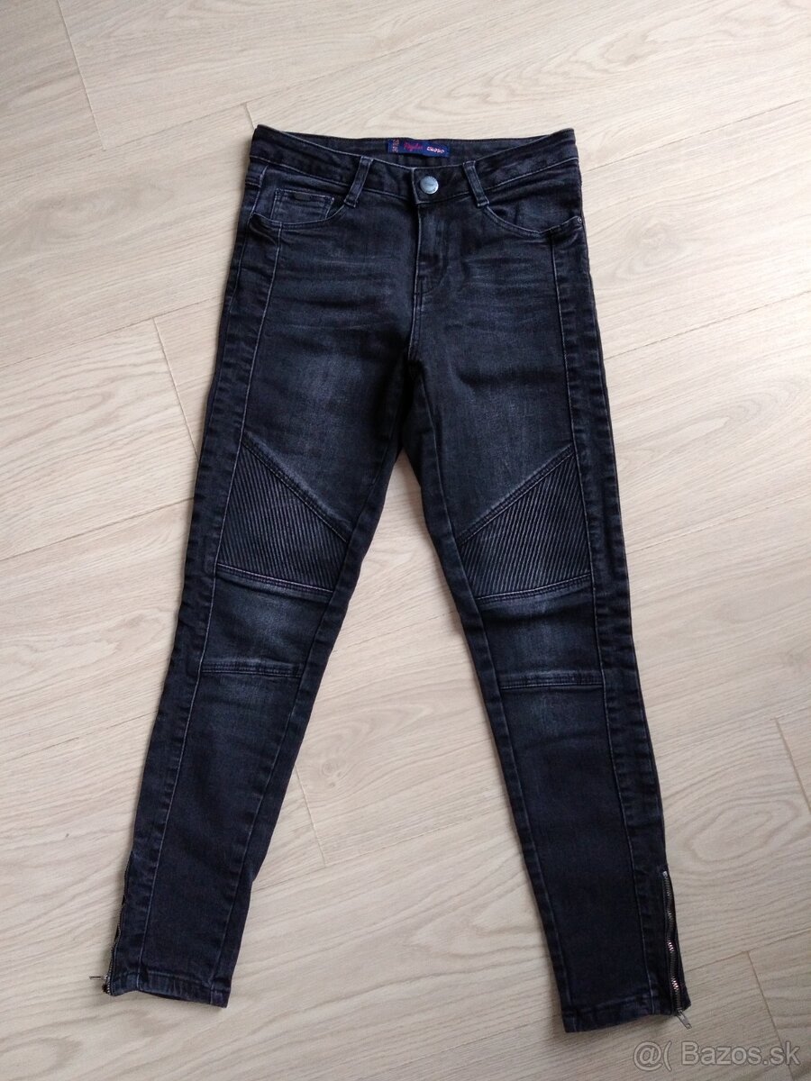 Široké tepláky s vysokým pásom - 14