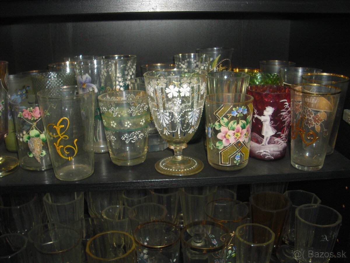 Predam zbierka starozitny pohar, vaza, karafa 19.-20.st - 14