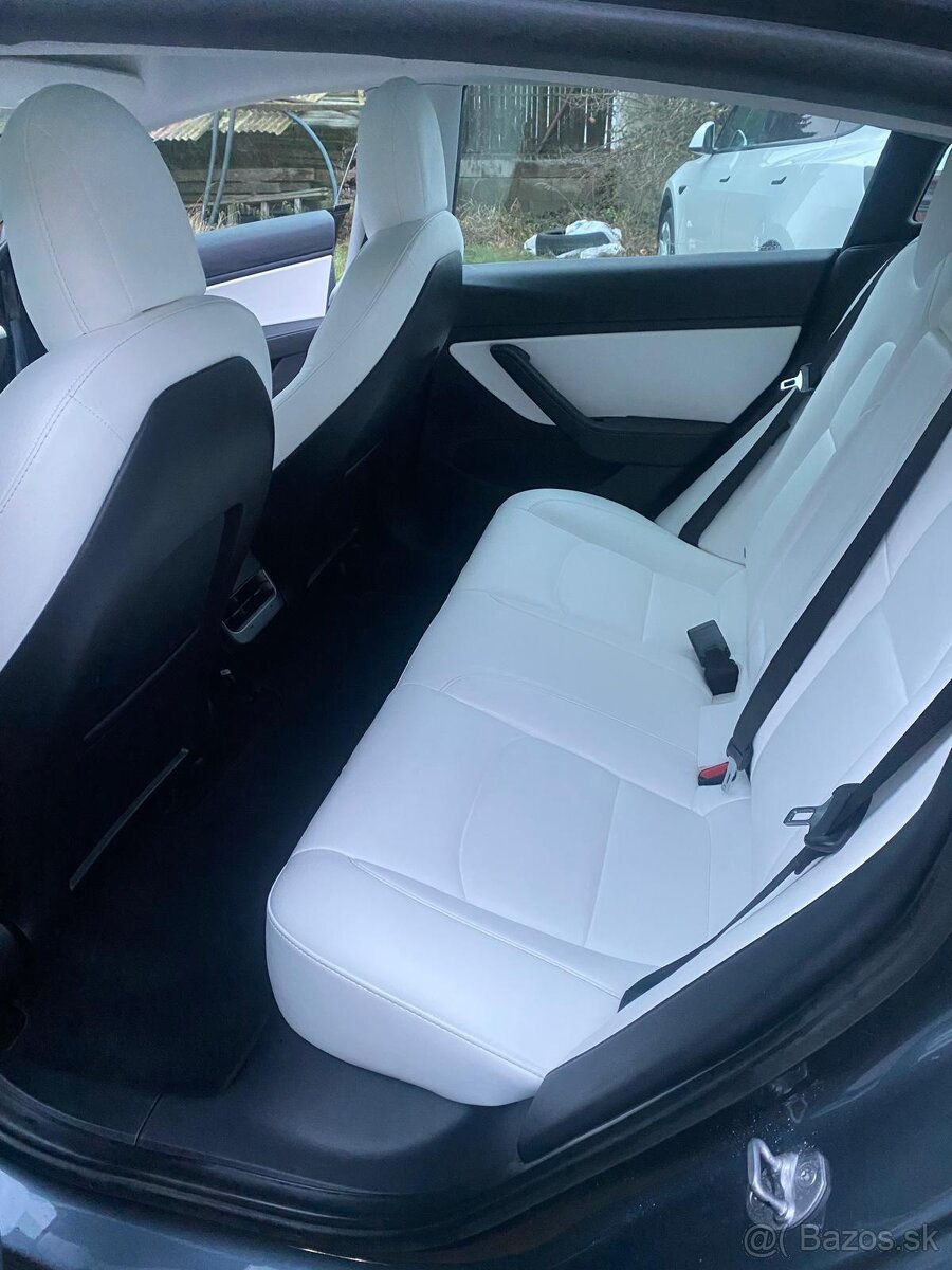 Tesla Model 3 LR, tepelné čerpadlo,bílý interiér,LED Matrix - 14
