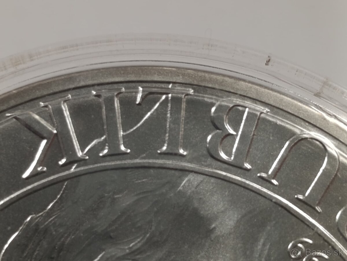 Stříbrná 10 oz investiční mince Český lev 2022 stand, 311gr. - 14