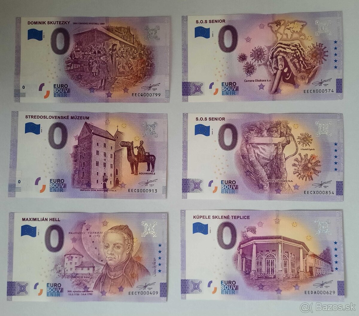 0€ / 0 euro suvenírová bankovka SK - 14