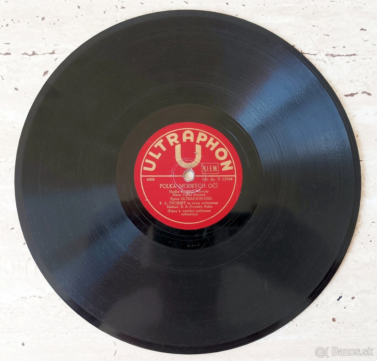 R. A. Dvorský a jeho orchestr, 4 staré šelakové gramodesky - 14
