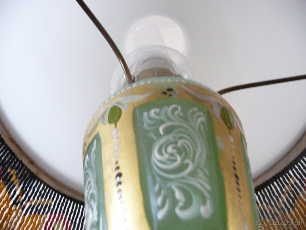 Ručne maľovaná stolová elektrická lampa MURANO - 14