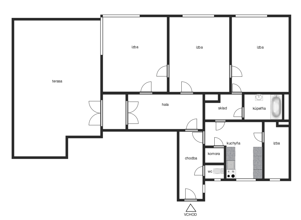 Staromestský byt na Gorkého ul. s terasou - 14
