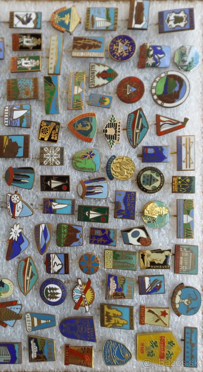 odznaky - turistika, heraldika, příroda, hrady, lázně, erby - 14