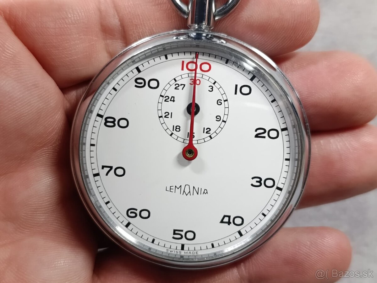 Vojenské dělostřelecké švýcarské stopky Lemania. - 14