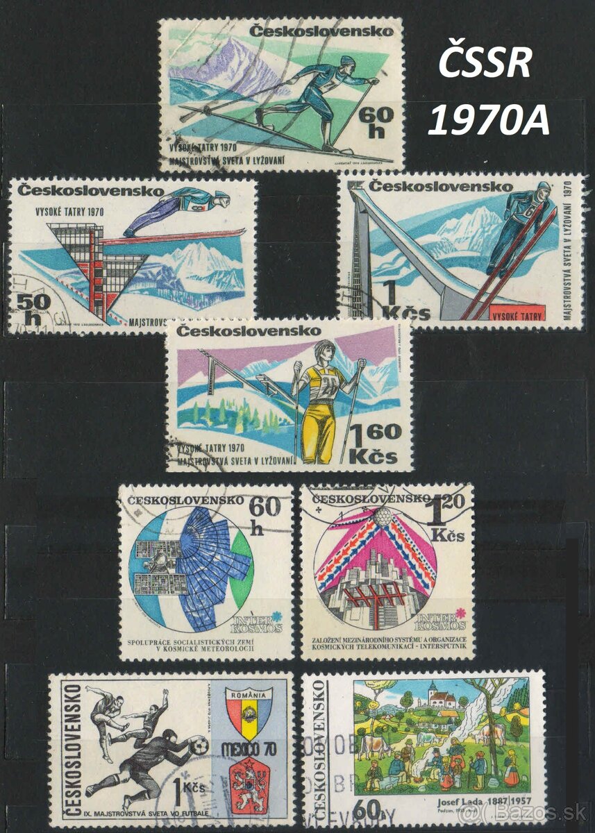Poštové známky, filatelia: ČSSR 1963-1973 - 14