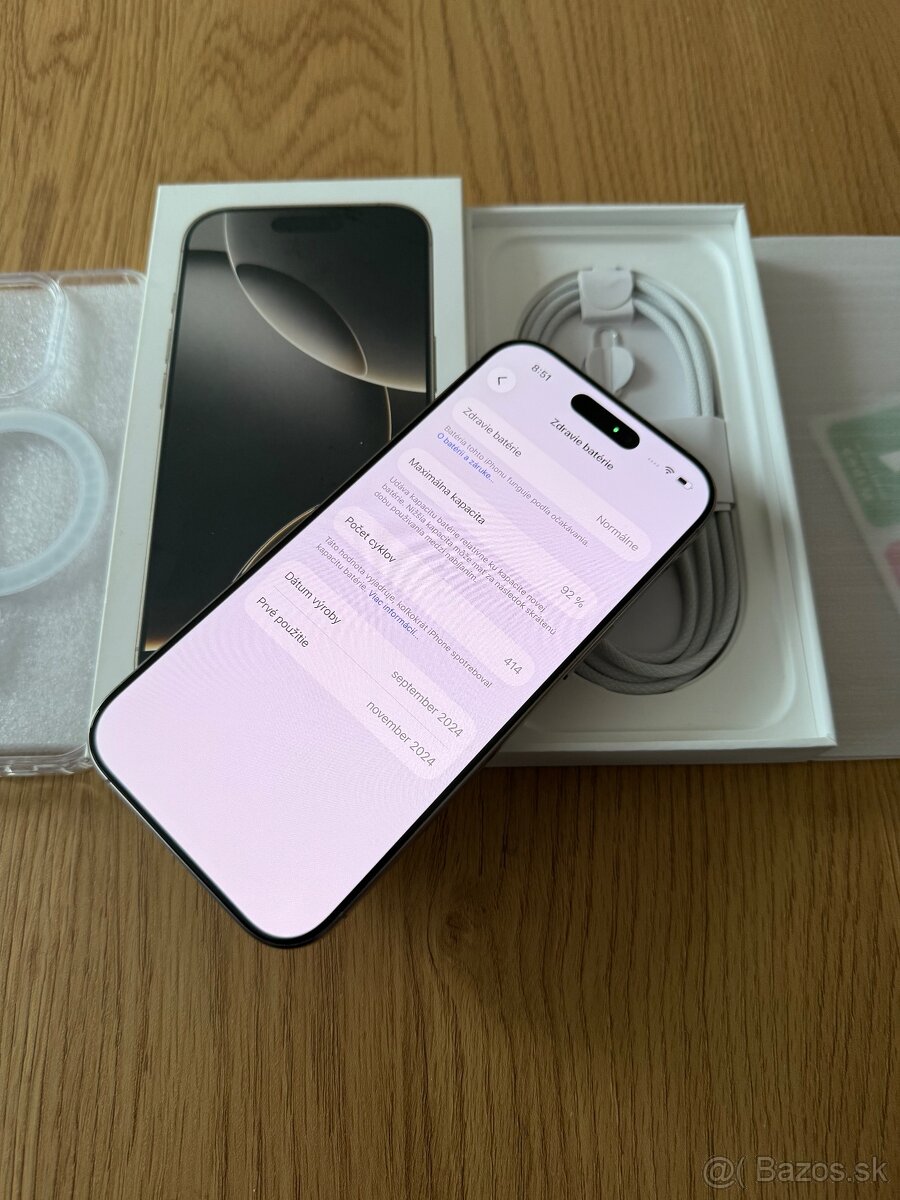 iPhone 16 Pro 128 gb Natural Titanium v záruke - 14