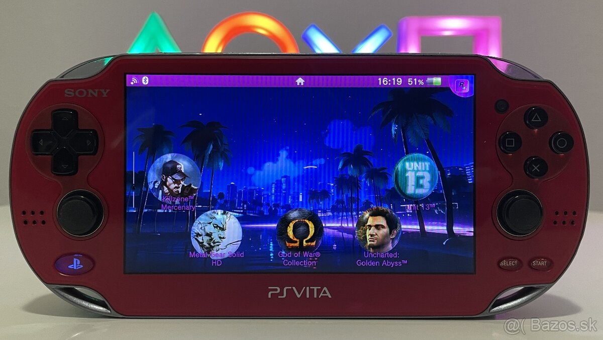 PS Vita Cosmic Red OLED 256 GB 5000 hier - TOP STAV - 14