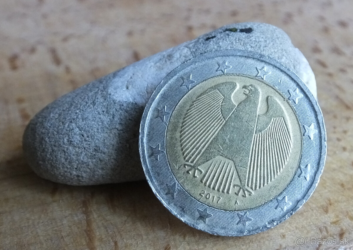 2 Euro mince Nemecko 2017 A - UNIKÁT možno 1 na svete - 14