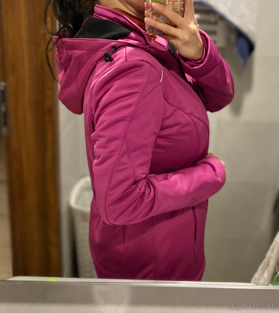 Softshellová funkčná bunda na turistiku, M, nová - 14