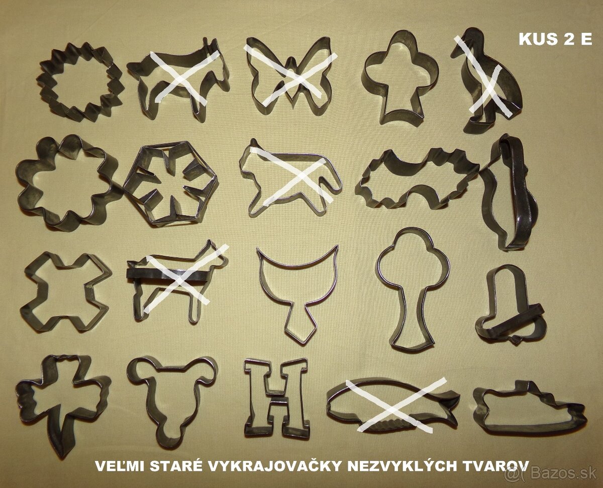 FORMIČKY A VYKRAJOVAČKY, DOBOVÉ na pečenie, pre zberateľov - 14