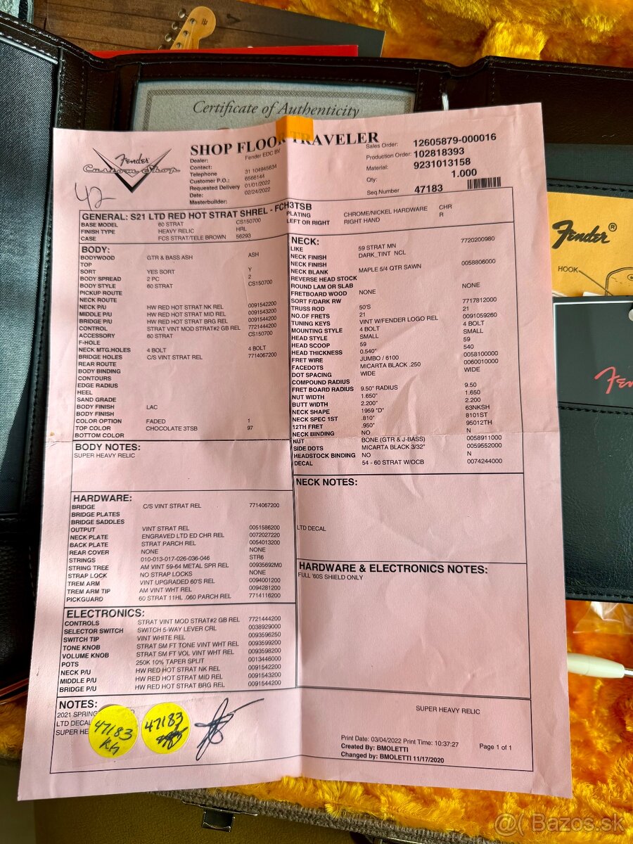 Fender Stratocaster Custom Shop Red Hot Strat Ltd - 14