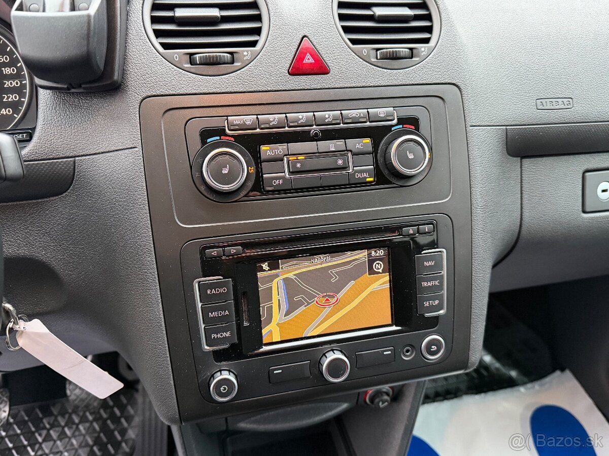 VOLKSWAGEN CADDY MAXI 2,0 TDI-7 MÍST, PARK. SENZORY, NAVI - 14