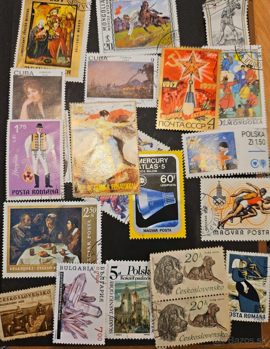 Poštové známky 1 - 14
