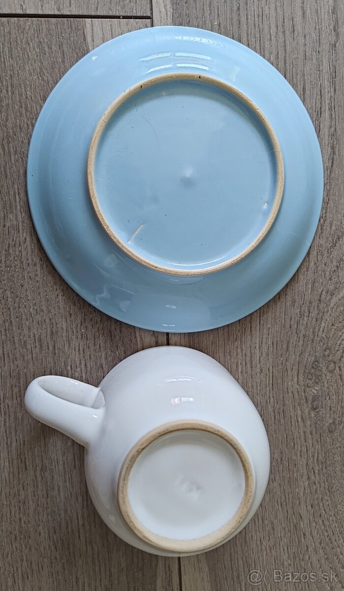 Retro sady na kavu - 6 tanierikov a 6 salok - 14