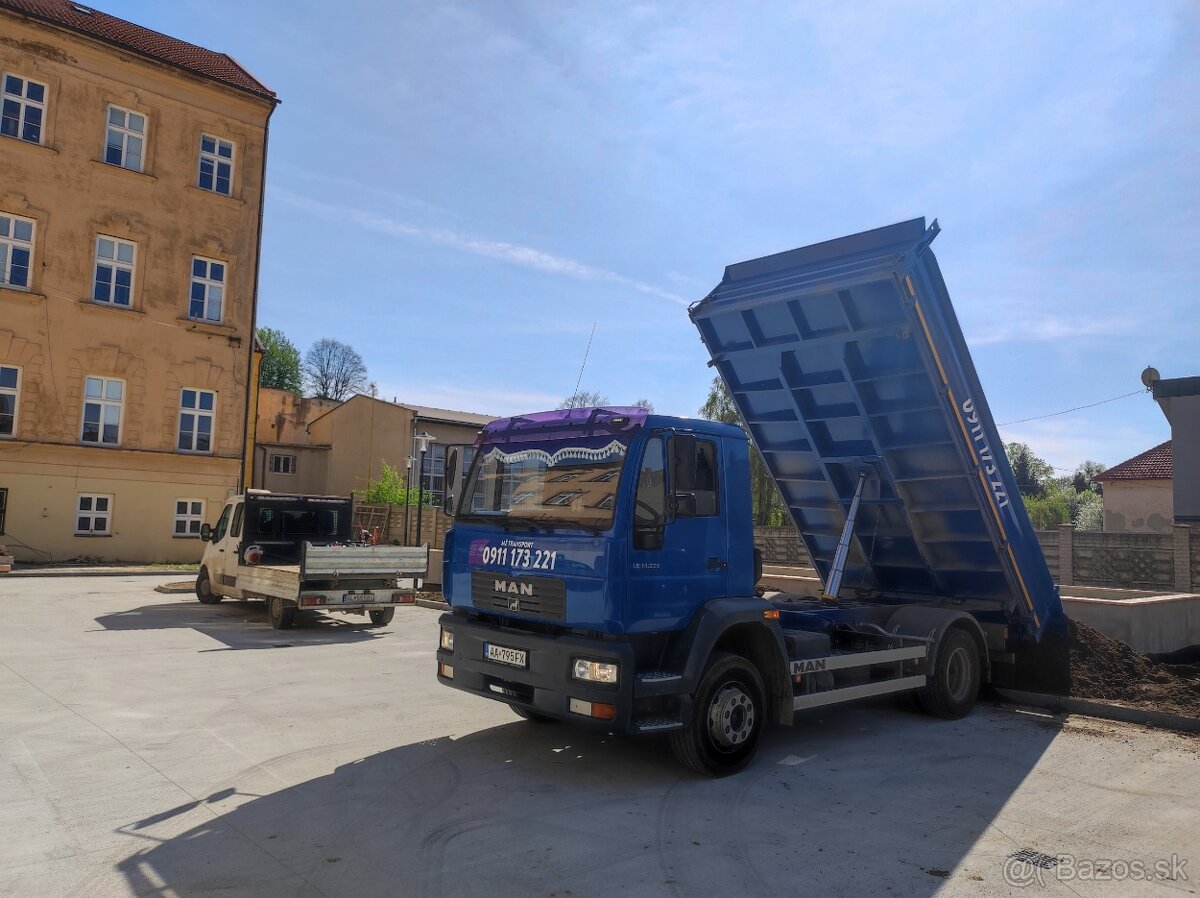 Preprava sypkých materiálov - NOSNOSŤ 8T - 14