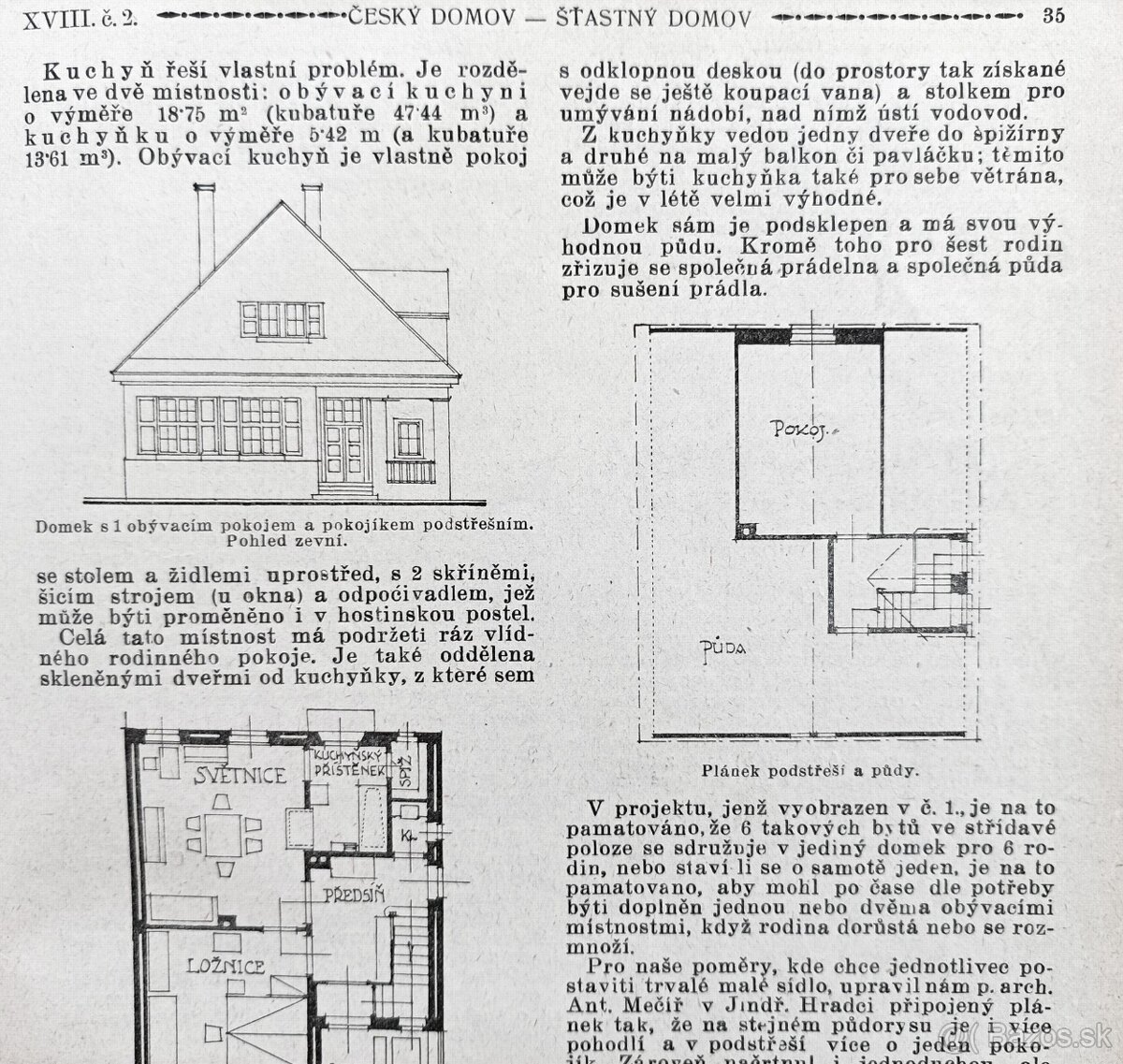 Časopisy Šťastný domov, svázaný ročník 1923, krásný stav - 14