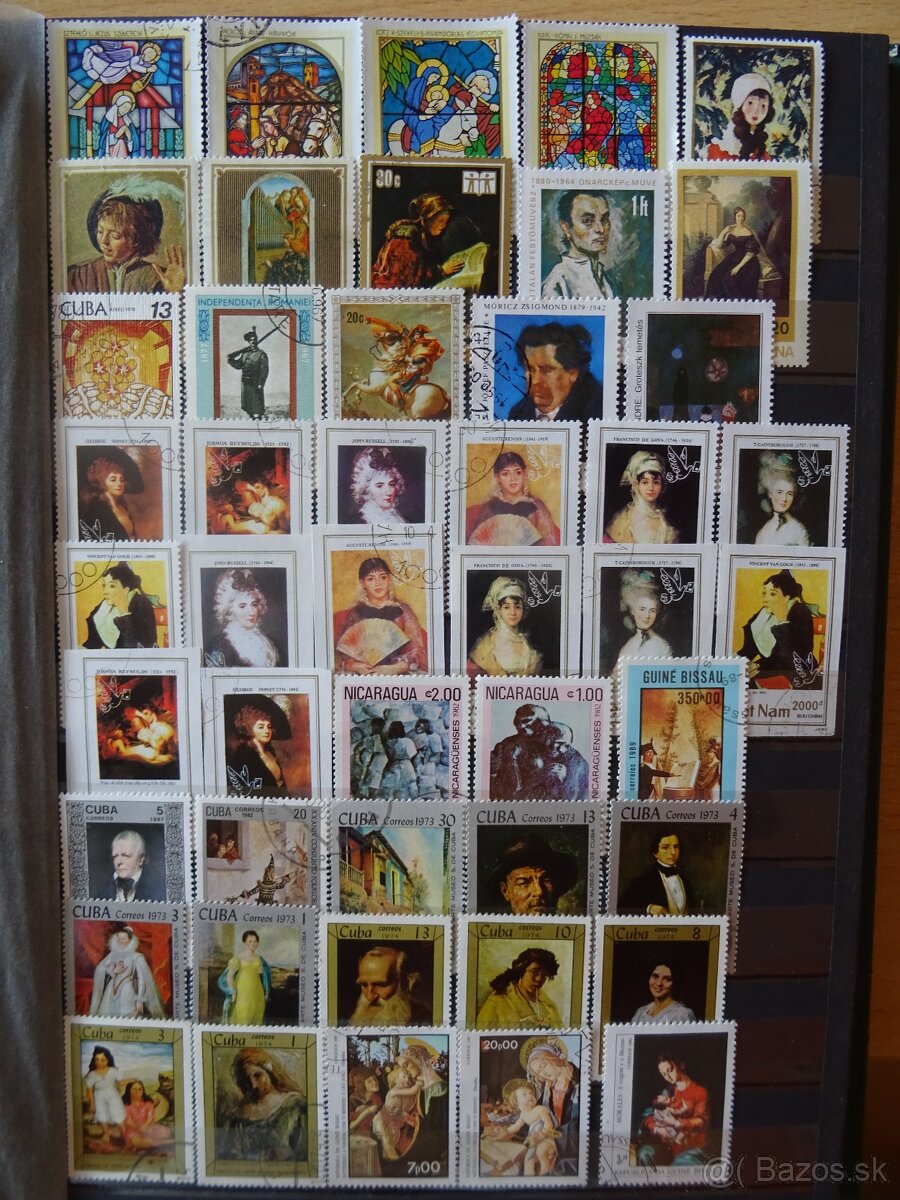 Pekná zbierka známok UMENIE 2 - 14