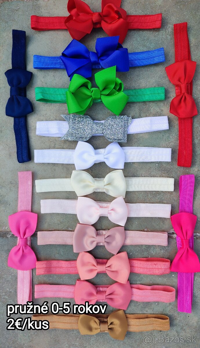 Čelenky, podkolienky, spony do vlaskov - 14