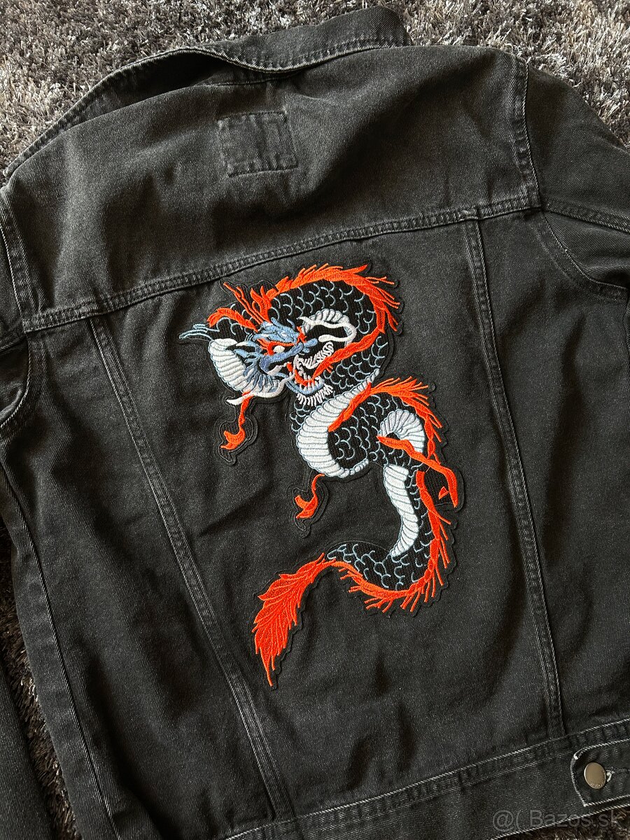 Pánska koženková bunda, bombera, riflovka - 14