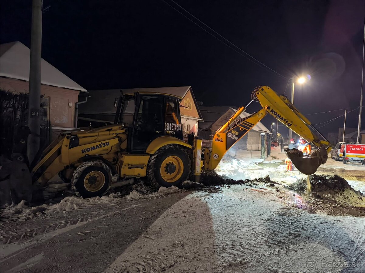 Zemné a výkopové práce- traktorbager - 14