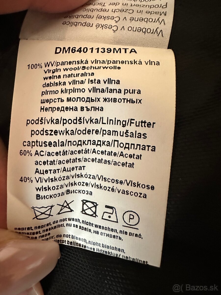 Asymetrický sivý kabát zn. Pietro Filipi originál - 14