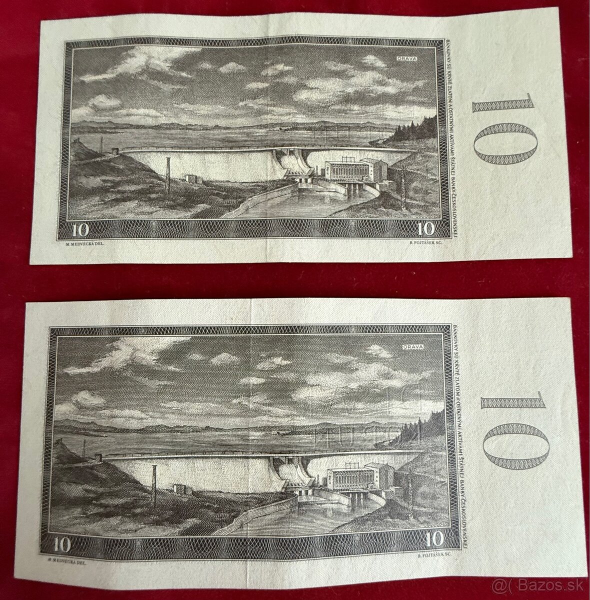 Československé bankovky UNC postupky čísla za sebou - 14