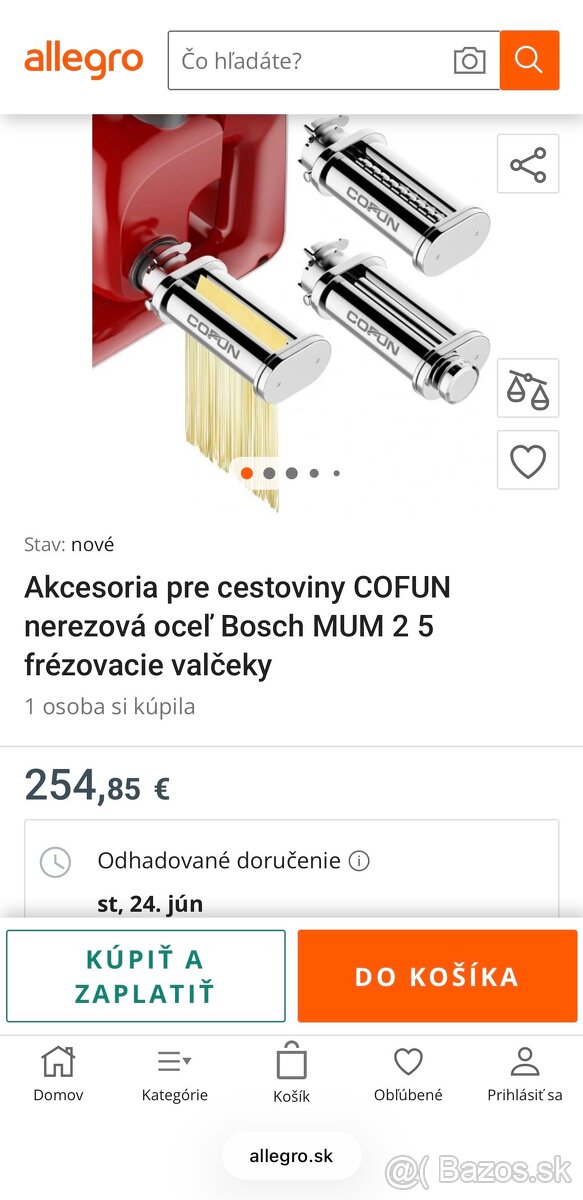 Sada na cestoviny COFUN pre Bosch MUM 2 a 5 - 14