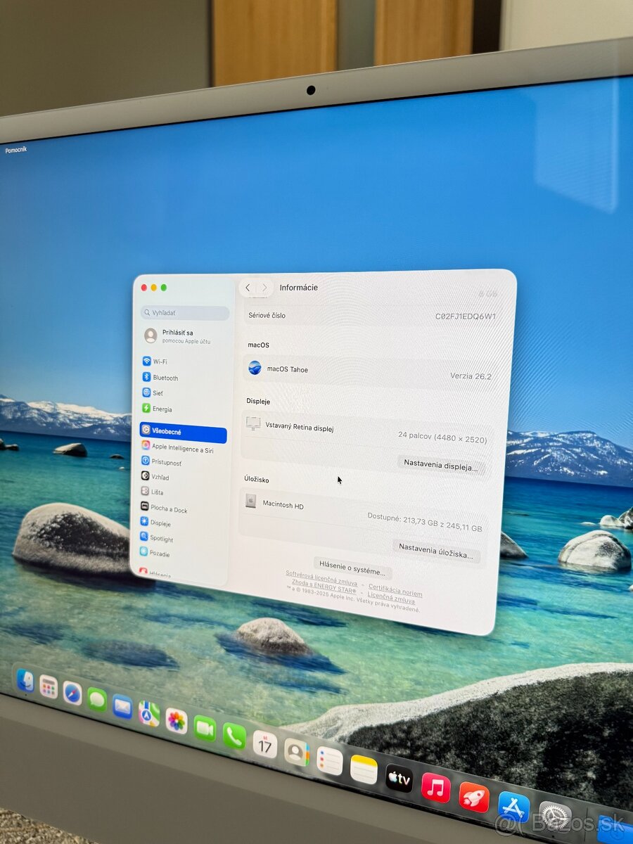 Apple iMac 24" M1, 2021, 256GB + magic keyboard / mouse - 14