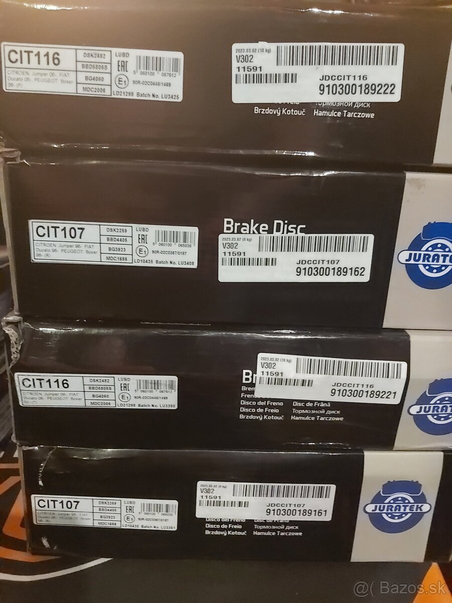 Rohož Ducato,filtre,svetlo,manžety, kotúče,Master - 14