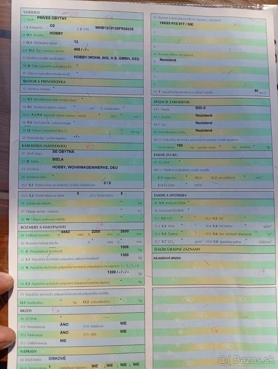 Obytný príves hobby wohn - 14