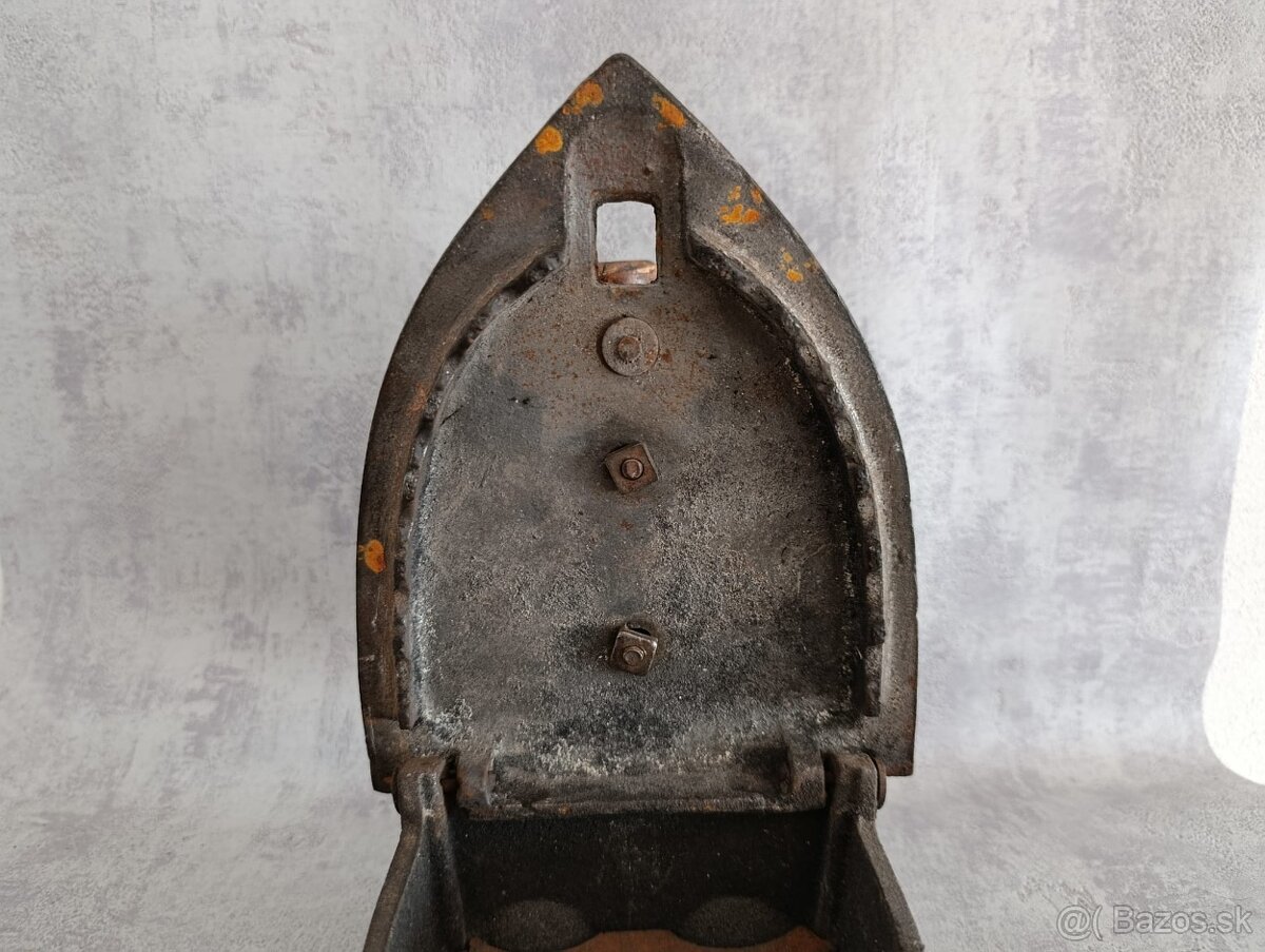 Atypická stará velká žehlička BAWEJA TESTED - 14