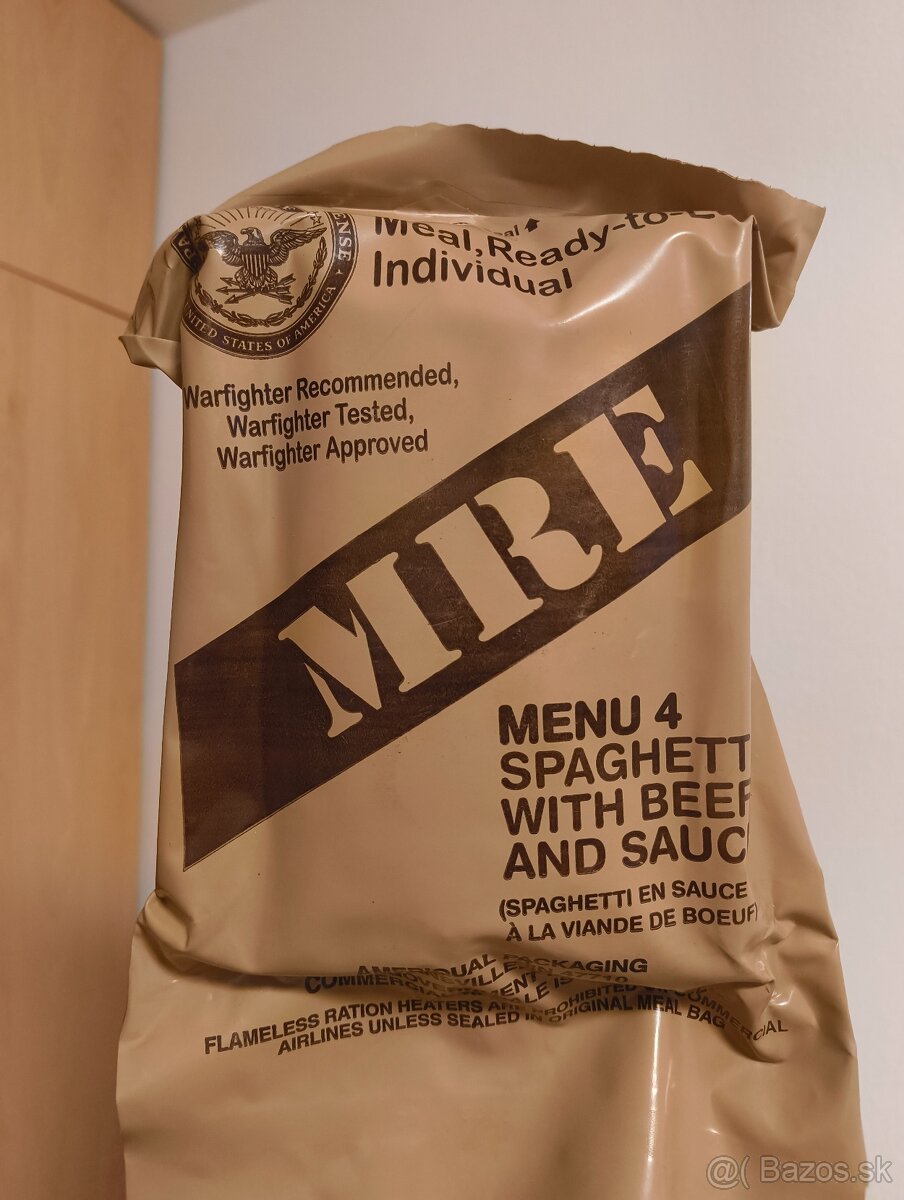MRE Americkej Armády rôzne menu - 14