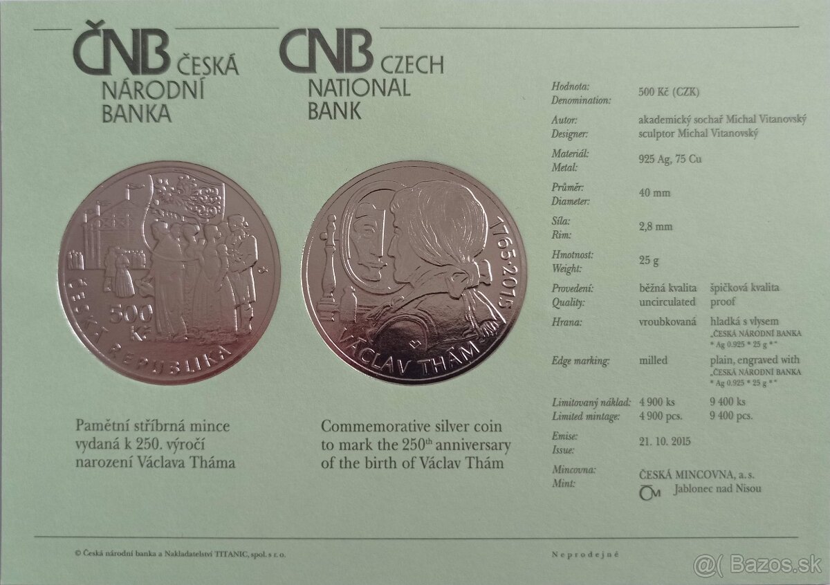 Strieborné mince - Česká republika - PROOF - 14