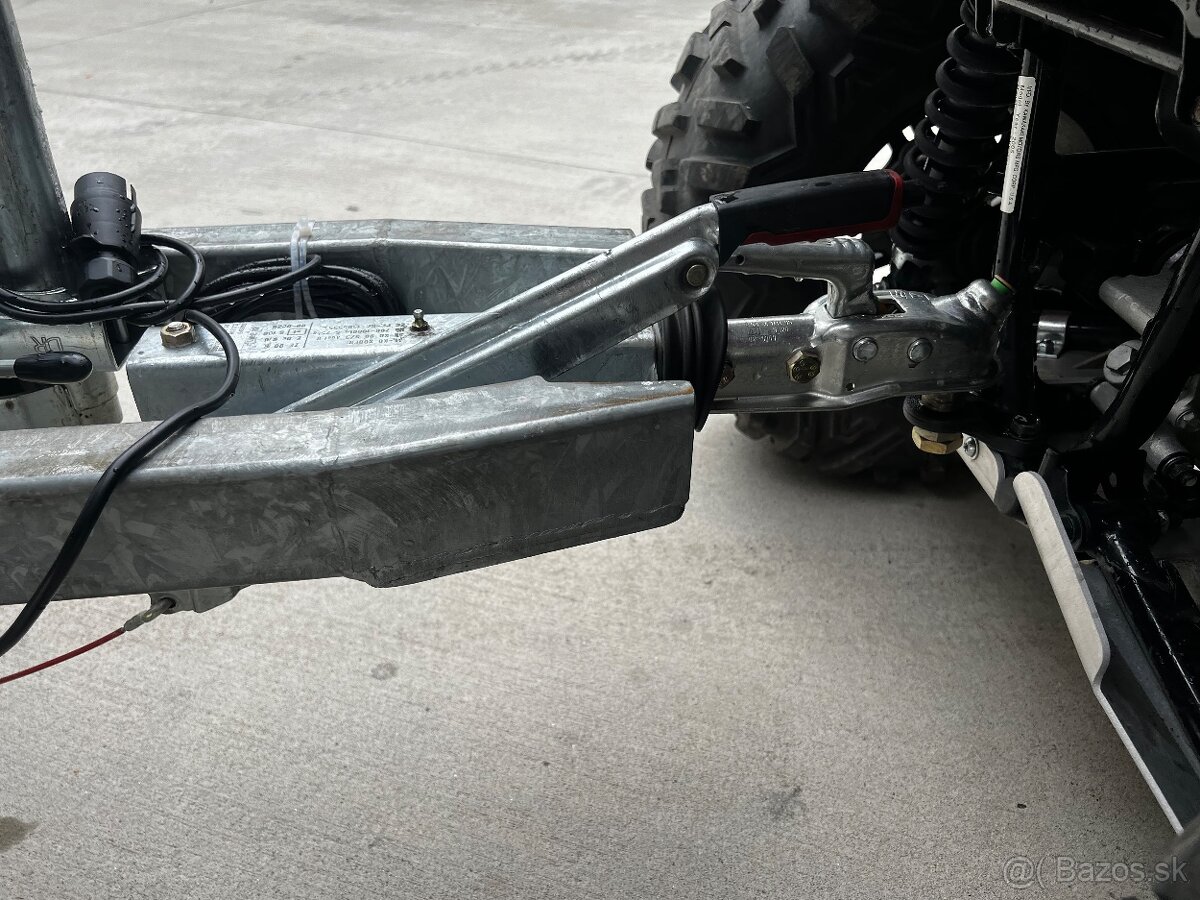 Kawasaki Brute Force 750+Výklopný Vozík+Radlica na sneh - 14