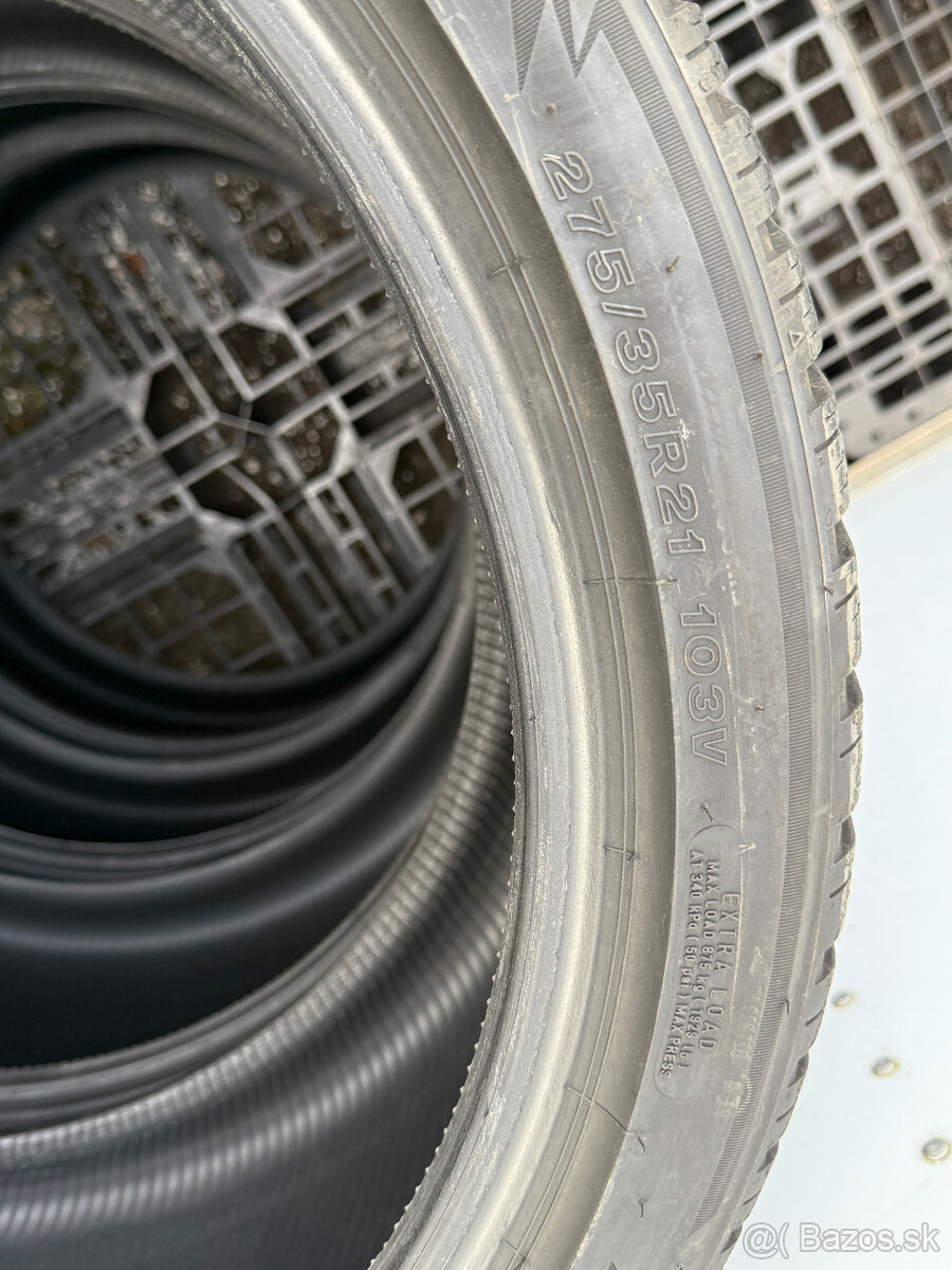 PREDÁM 4 kusy zimné pneumatiky BRIDGESTONE 275/35 R21 103V - 14