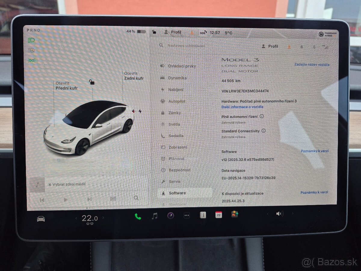 Tesla Model 3 Dual Motor Long Range 366 kW SOH 92,7 % (ODPOČ - 14