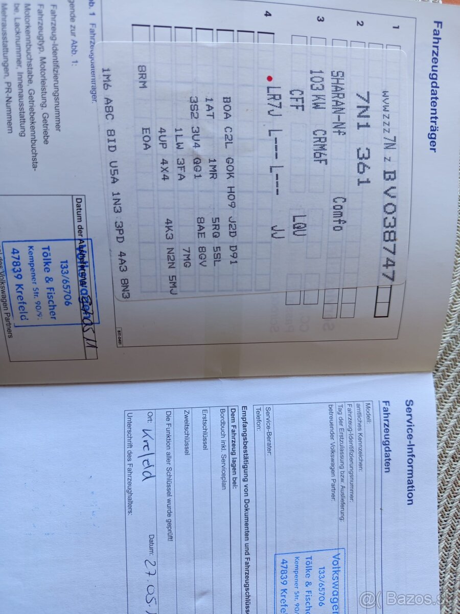 Predám VW Sharan, 2.0 TDI (103kW), r.v.2011 - 14